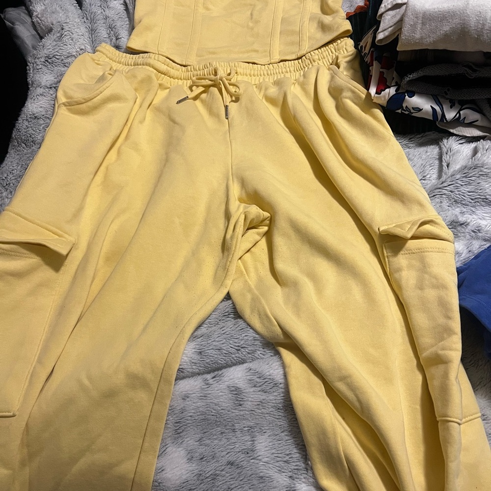 Yellow Drawstring Jumpsuit